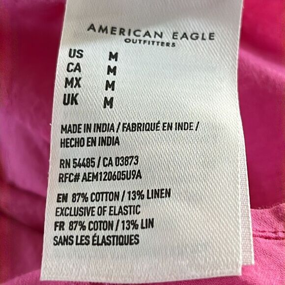 American Eagle Pink Lined Sundress with Adjustable Straps & Front Buttons-Medium - Picture 10 of 10